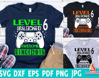 Level 6 Svg Etsy