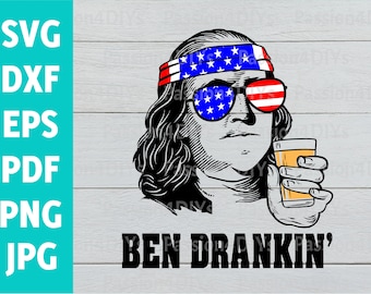 Ben Drankin svg, Ben Drinkin’ Vintage Shirt, Merica flag svg, 4th of july svg, Fourth of july svg files, Beer svg, American flag Eps Png Dxf