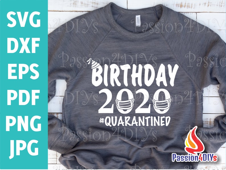 Download Birthday 2020 svg Quarantined Birthday svg April Girl | Etsy