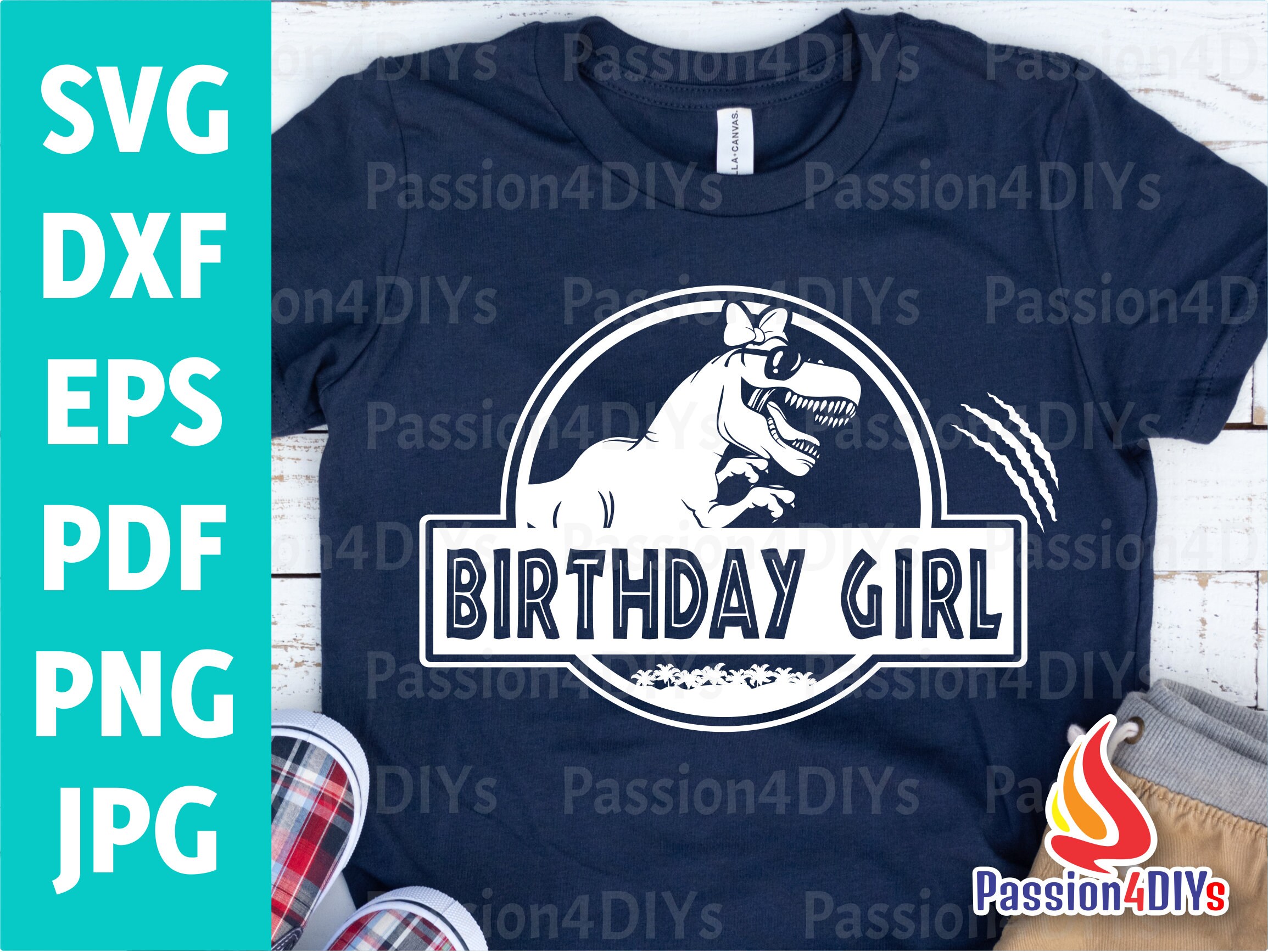 Download Dinosaur Birthday Girl Svg T Rex Birthday Girl Saurus Family Etsy