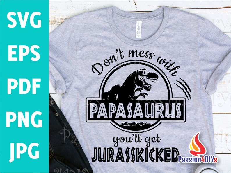 Jurasskicked Family Bundle Svg Dinosaur Party Svg Cut File ...