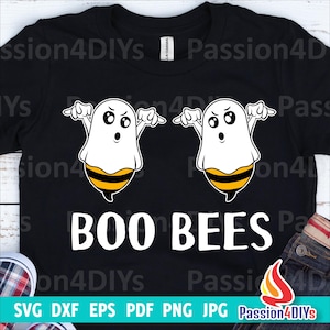 Boo Bees Halloween svg, Breast svg, Boo Bees Halloween Costume Funny gift png, Silhouette, Cricut Png, Eps, Dxf