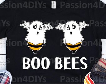Boo Bees Halloween svg, Breast svg, Boo Bees Halloween Costume Funny gift png, Silhouette, Cricut Png, Eps, Dxf