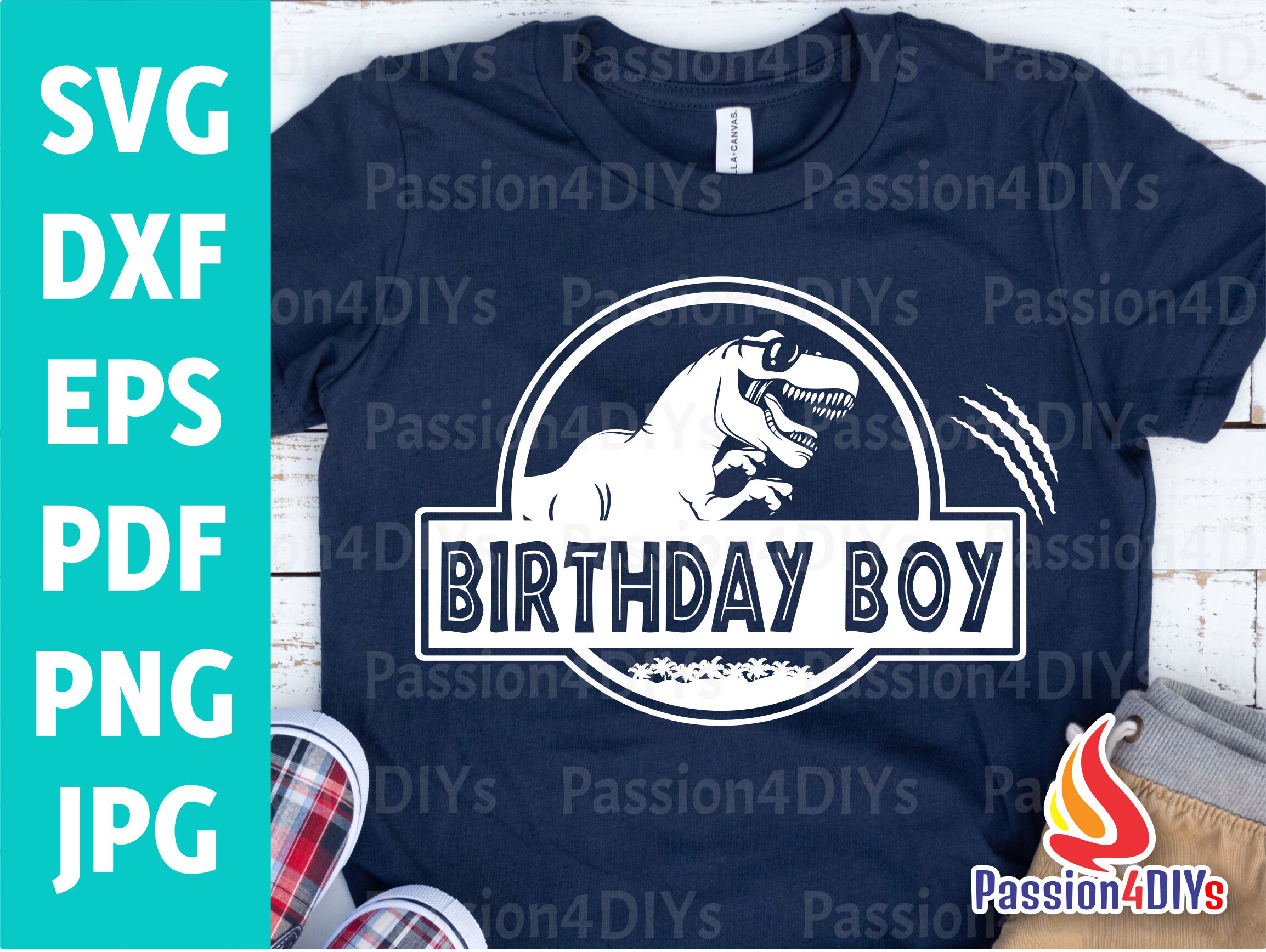 Download Dinosaur Birthday Boy Svg Kids Dinosaur Birthday Party Shirt Etsy