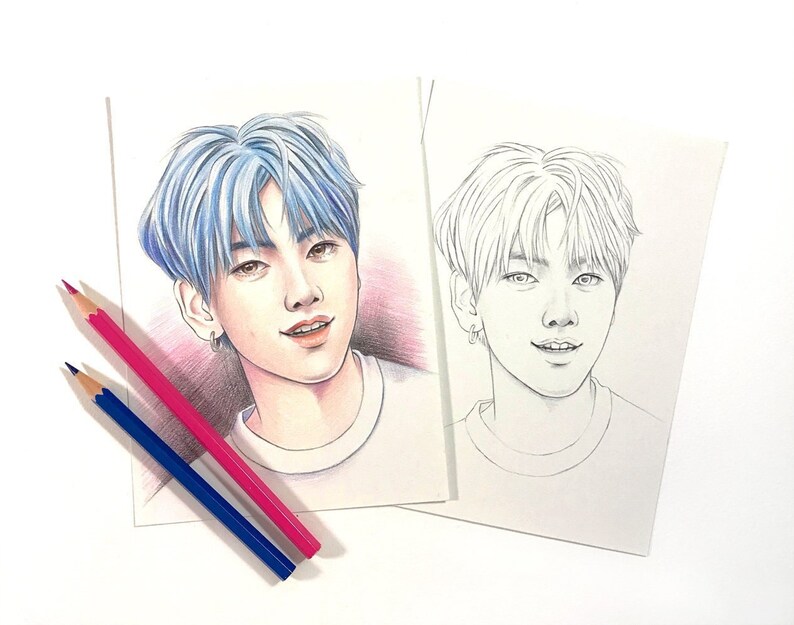 TXT Coloring Pages 10 TXT Realistic Drawings on Heavy Weight - Etsy Ireland