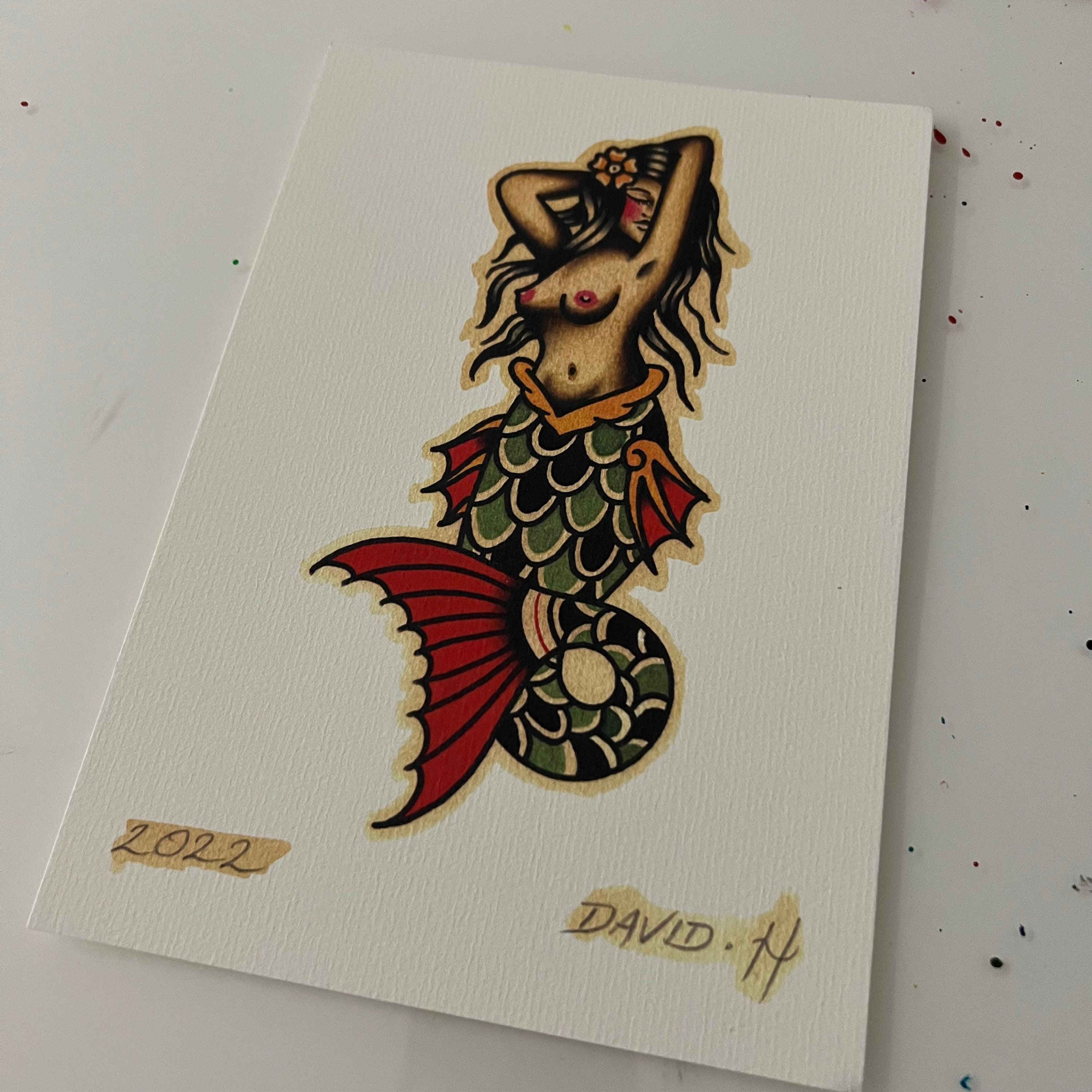 15 Simple And Traditional Mermaid Tattoo Designs vrogue.co