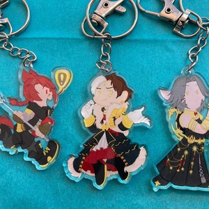 FFXIV 2&quot; Chibi Keychains (single-sided)
