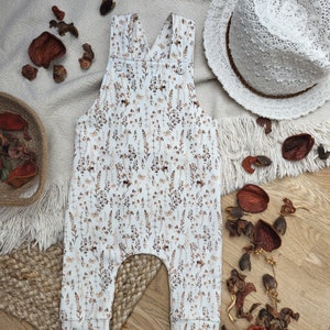 Dungarees - Size 56 Dry Grases, Dungarees Baby, Romper Baby, Romper Suit, Gift for Birth