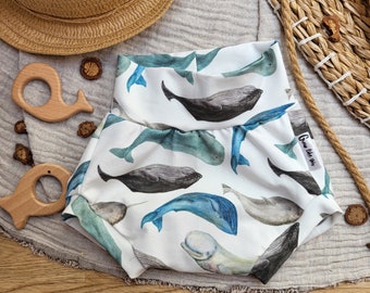 Bummie - size 68 whales, baby shorts, children's trousers, children's shots, summer trousers