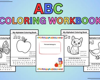 Caderno de colorir ABC