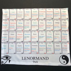 Lenormand-leesdoekje 9 x 4