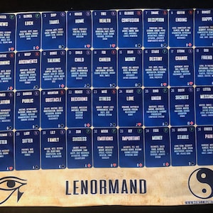 Lenormand-leesdoekje 9 x 4
