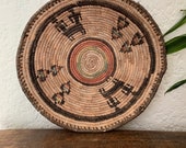 Vintage Woven Wall Basket Boho Style