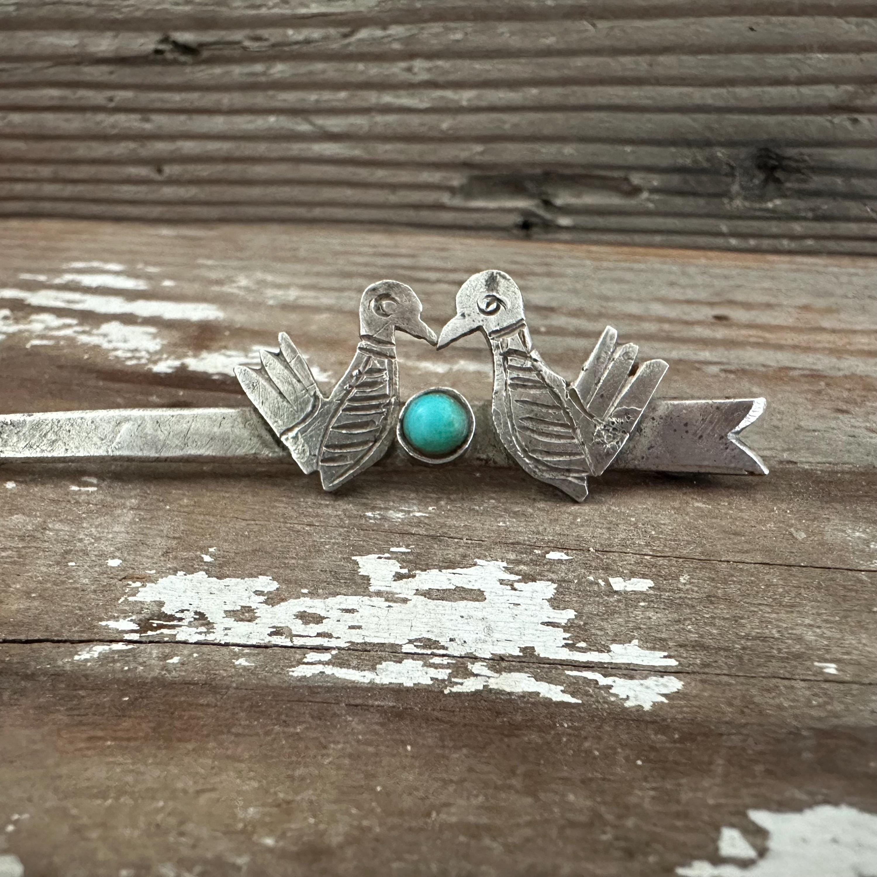 Vintage Antique Silver Hair Clip Western - Etsy display picture 1