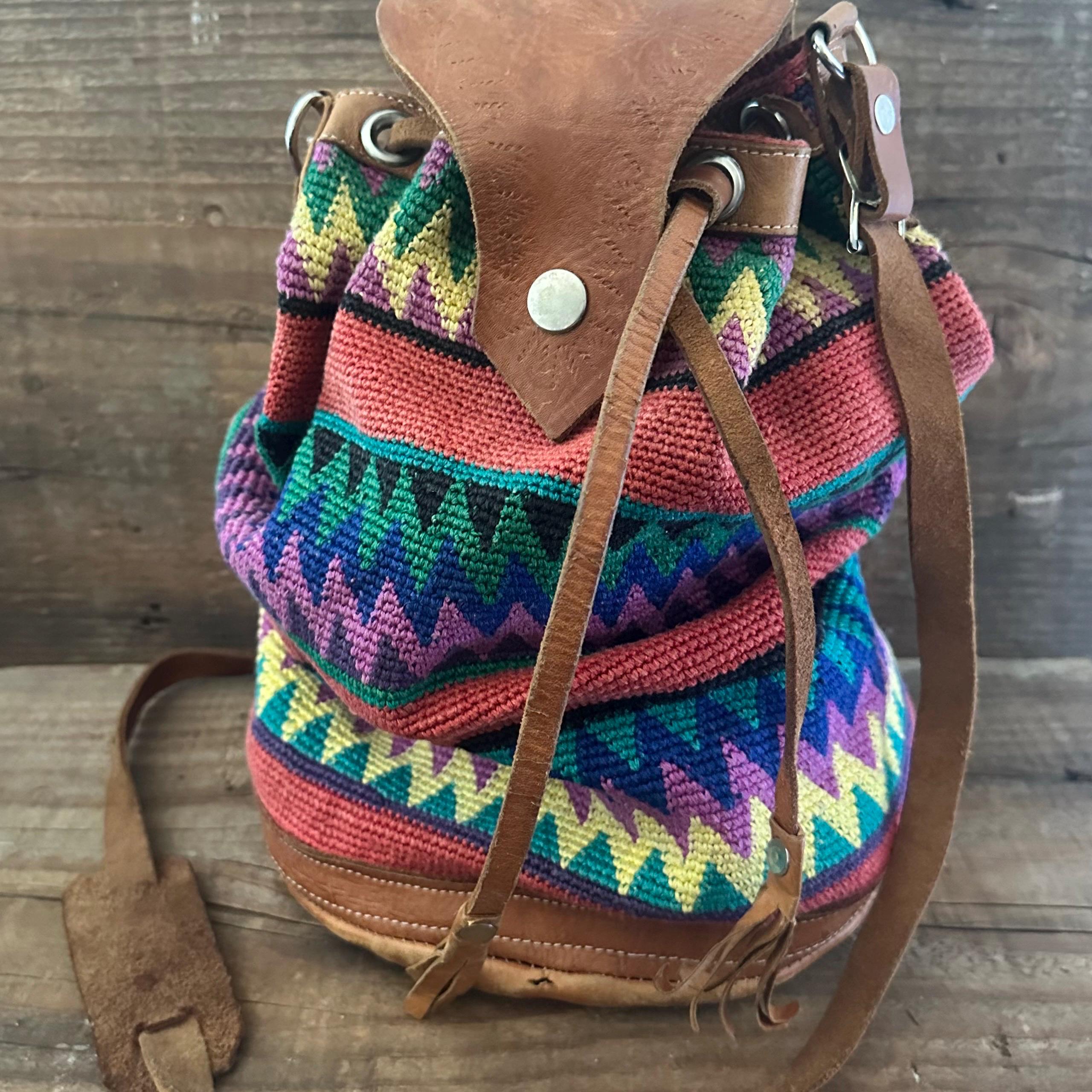 Guatemala Leather Backpack - Etsy