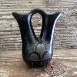 Vintage Maria Santa Clara Slackware Native American Pottery Wedding Vase