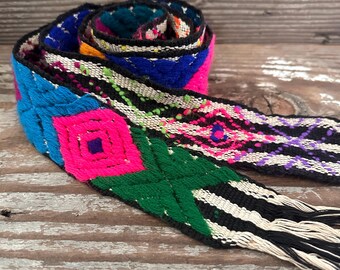 Vintage Hand Loomed Woven Cotton Chiapas Guatemalan Style  display picture 1