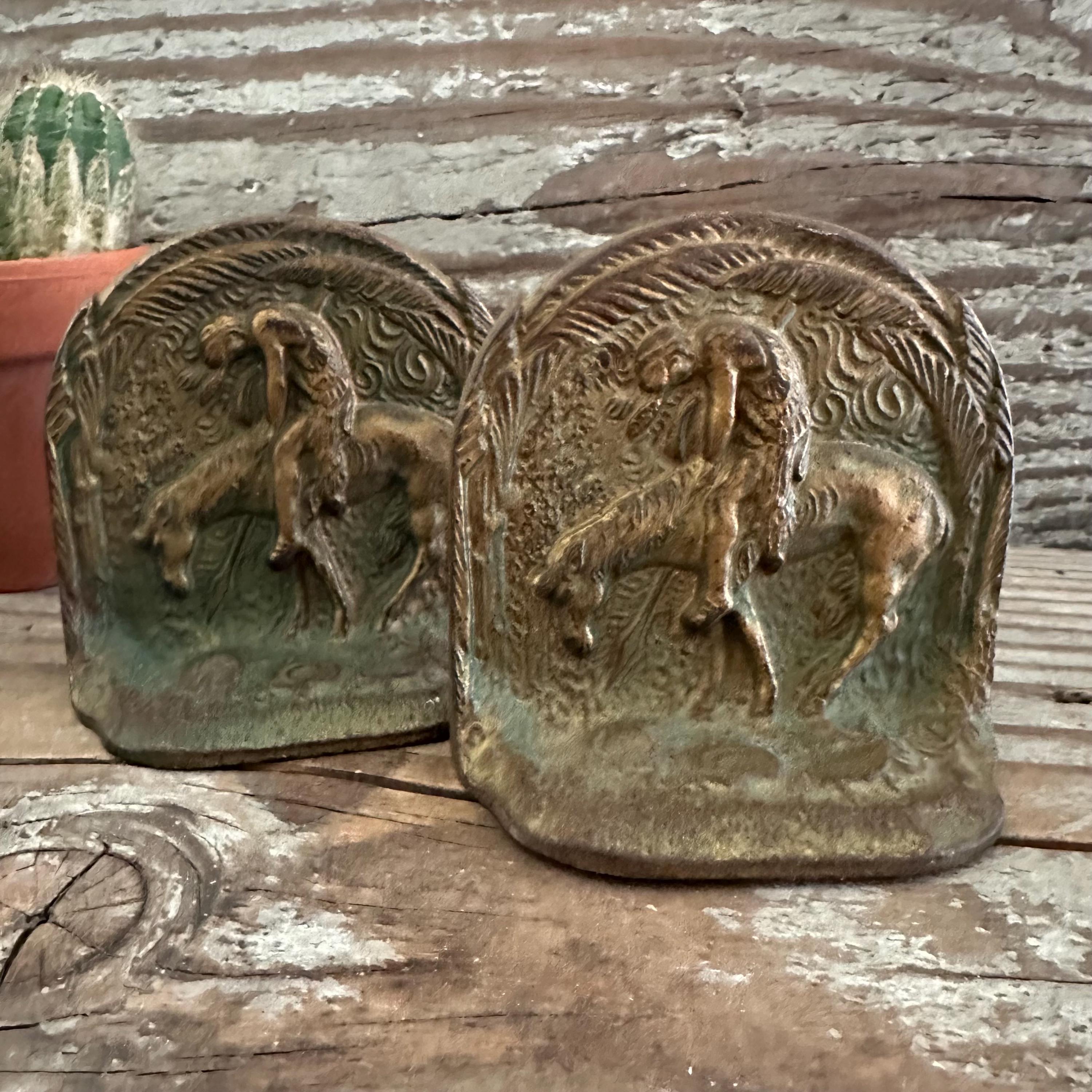 Cast Iron Indian Bookends - Etsy