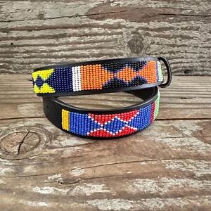 Vintage African Beaded Belt - Etsy