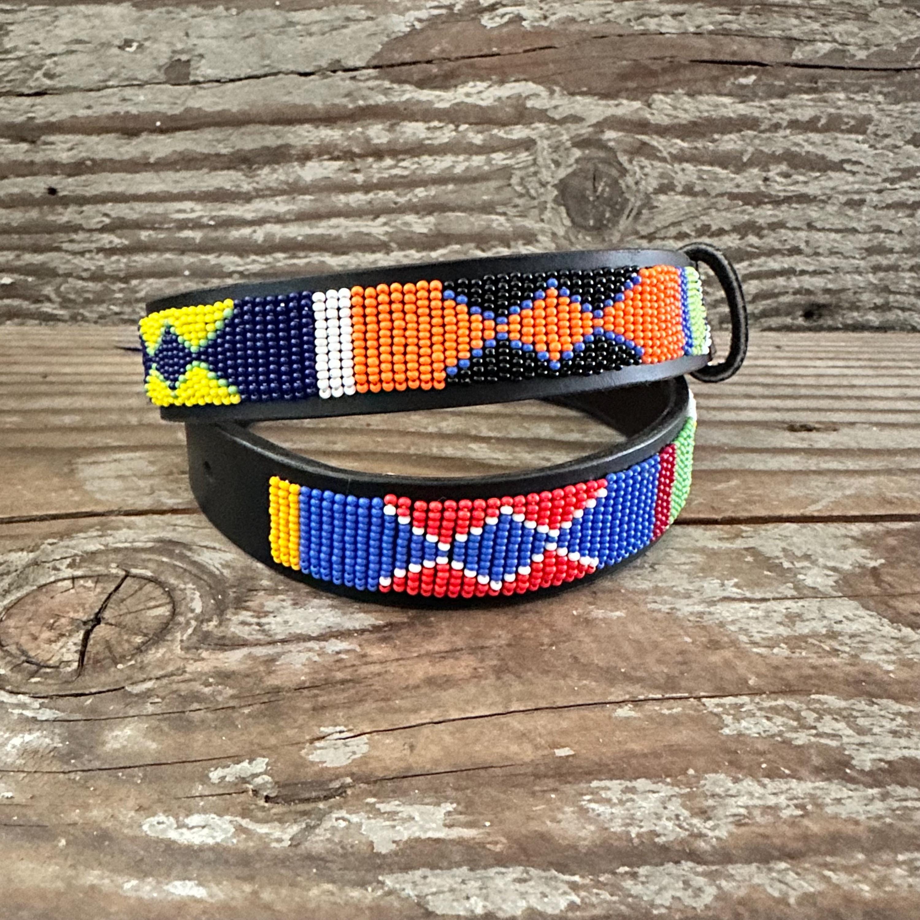 Vintage African Beaded Belt - Etsy