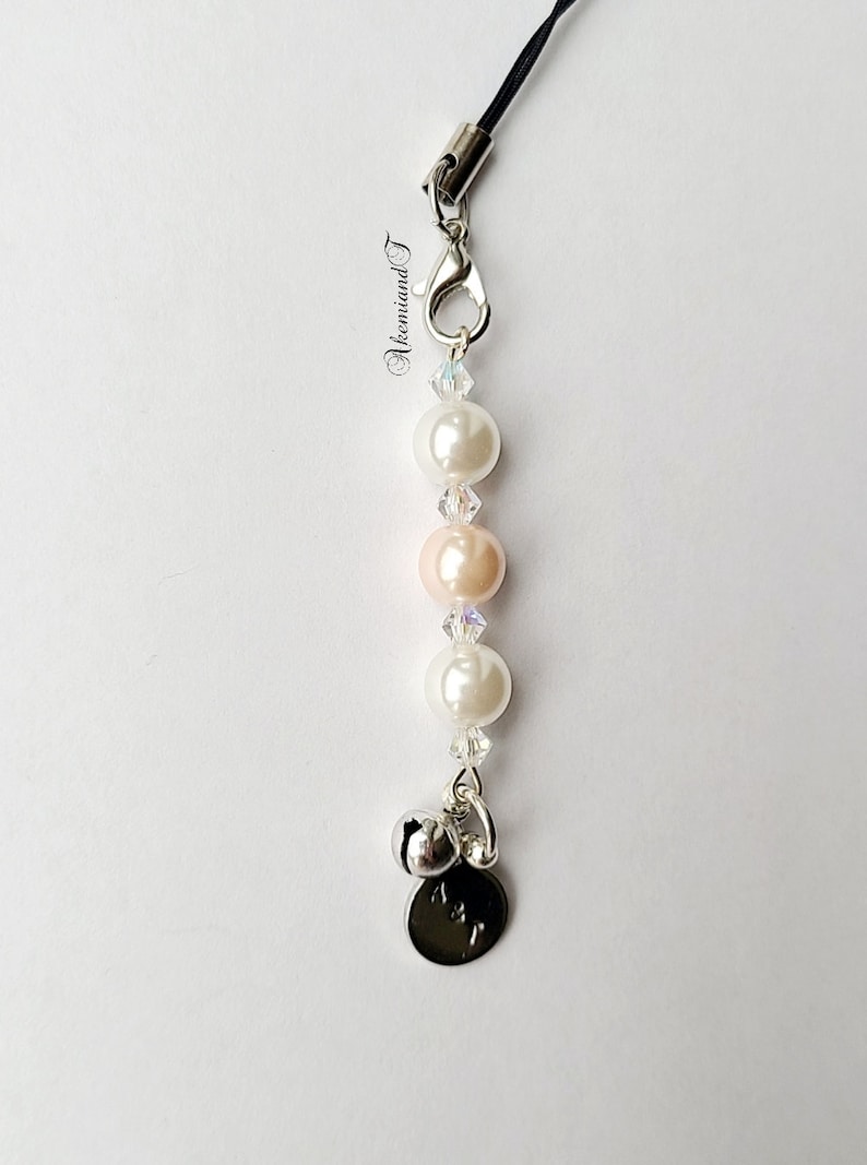 Japanese Pearl Beaded Cell Phone Charms Keychain Gift for Etsy