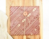 Beeswax Sandwich Wrap Aztec Pattern - Reusable Lunch Storage Eco Friendly Gift Zero Waste Kitchen Sustainable Living