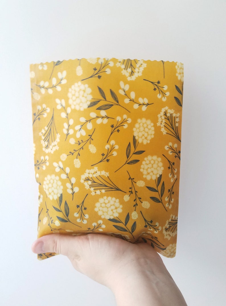 Beeswax Snack Bag Reusable Food Pouch Eco Friendly Gift Etsy