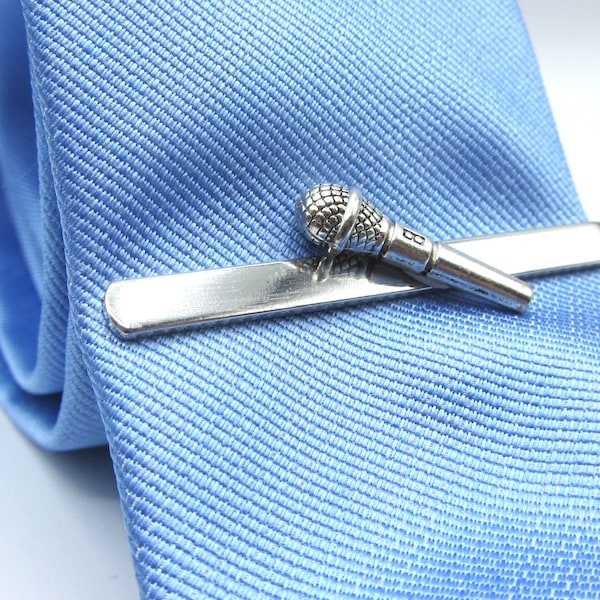 Karaoke tie clip gift for men Karaoke king tie clip gift for dad karaoke tie bar karaoke tie karaoke gift men Christmas gift for men