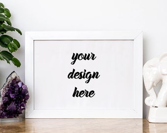 Styled Frame Mockup Horizontal Frame Mock Up Poster Mockup White Frame Mockup Poster Frame Styled Photography Smart Frame Empty Frame All Free Mockups
