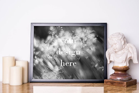 Black Poster Frame Mockup Styled Frame Mockup Horizontal Frame Black Poster Frame Mockup Styled Frame Mockup Horizontal Frame