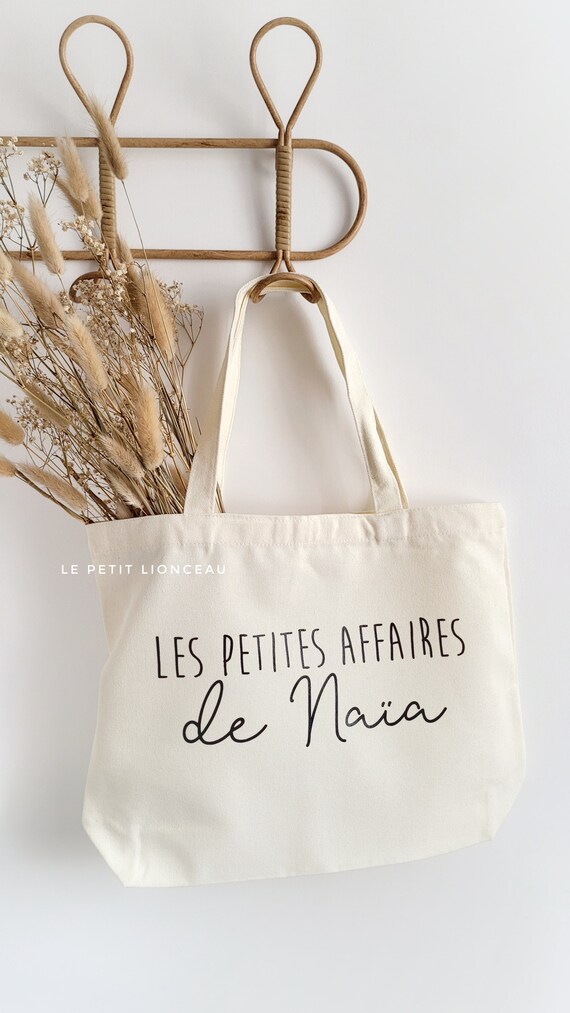 Tote bag à personnaliser sac affaire école/maternelle/nounou