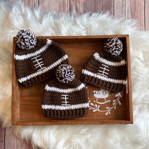 Football Hat with PomPom-Made to Order