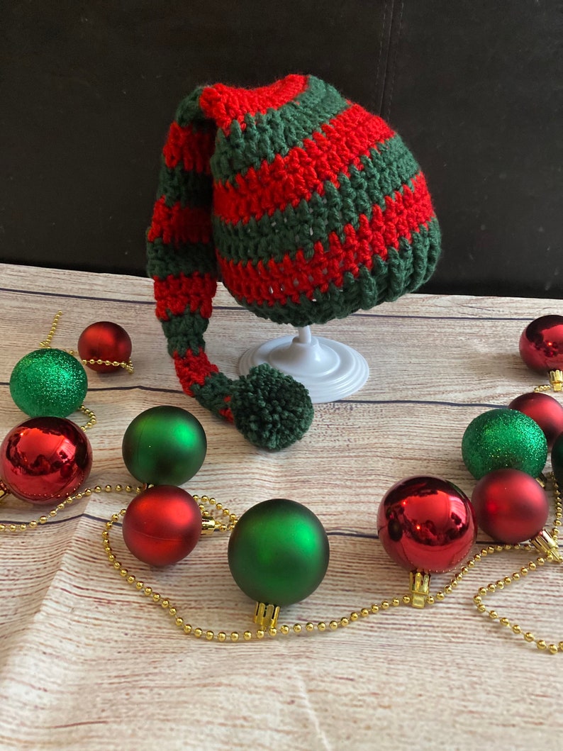 Crochet Christmas Stocking Caps Hat Baby to Adult Sizes Etsy