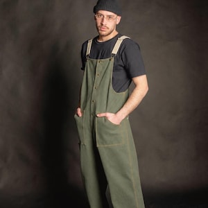 Brooklyn Street Style salopette Baggy  Heavy Duty Overall Pants Urban Style handcrafted Unisex Workwear Clothes Streetwear Salopette