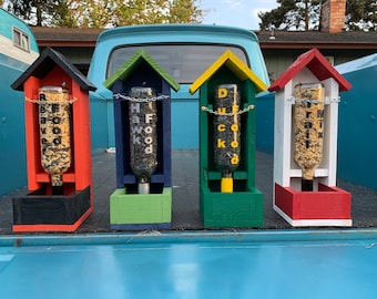 Wine Bottle Bird Feeders for Fans