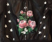 Child Girls Flower and Star Hand Painted Jacket