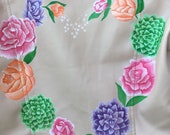 Pink Floral Heart Hand Painted Jacket