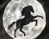 Horse and Moon Hand Painted Jacket