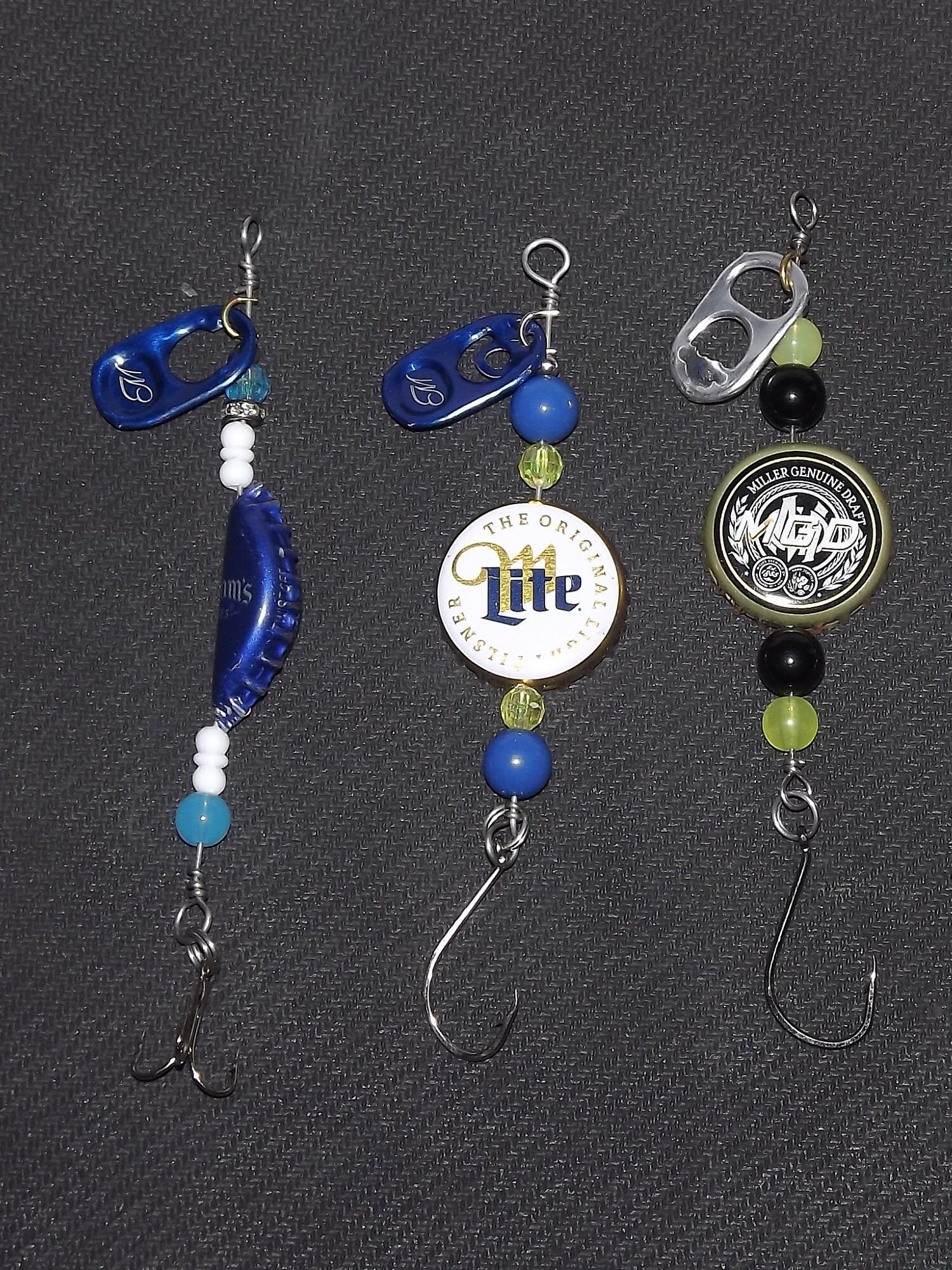 Bottle Cap Fishing Spinner Lures Busch Seagram's Michelob Ultra Budweiser  Beer Handmade 020 