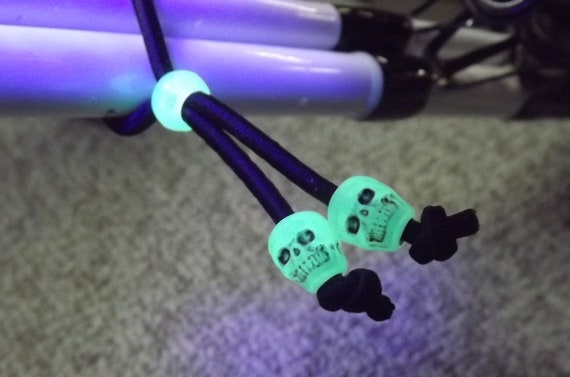 Buy Skull Fishing Rod Ties Glow in the Dark Pack of 2 Adjustable Rod Ties  One to Wrap Around Each End Online in India 