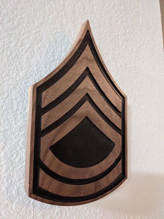 US Army Sergeant First Class SFC Rank Plaque | Etsy