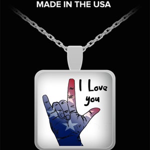 Amerikanische Gebardensprache Asl Dolmetscher Halskette Etsy