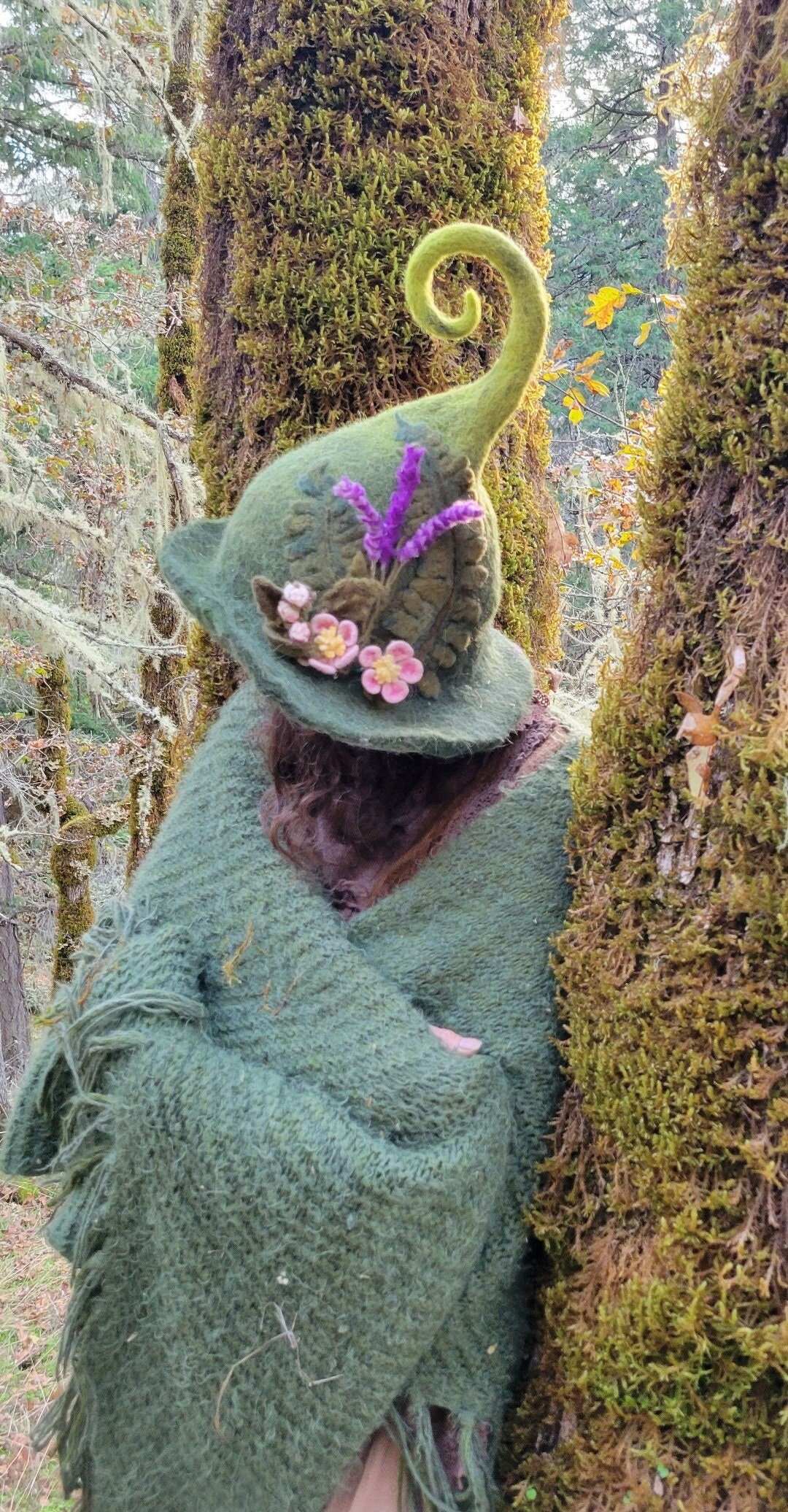 Felt Hat Lavender & Apple Blossom, Custom Hat, Cottagecore Witch Hat, Fairycore Clothing, Goblincore Clothing, Needle Felted Flowers - Etsy Felt Hat Lavender & Apple Blossom, Custom Hat, Cottagecore Witch Hat, Fairycore Clothing, Goblincore Clothing, Needle Felted Flowers - Etsy