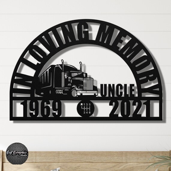 Truck Driver Sympathy Gift Loss of Father Gift Trucker Dad Etsy