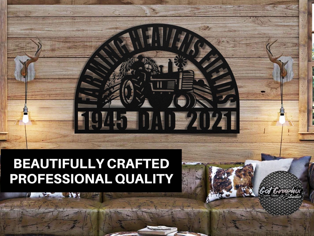 Farmhouse Wall Decor Remembrance Gifts for Friends and Family, Farming