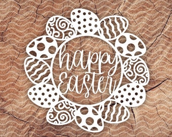 Download Easter Wreath Svg Etsy