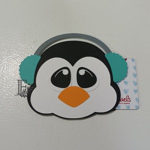 Porte-carte cadeau Penguin, svg png dxf pdf , fichiers svg pour cricut, fichier de coupe de noël, svg pour noël, silhouette svg // téléchargement instantané