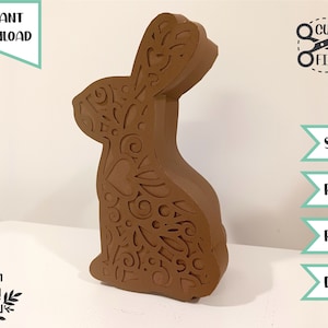 Chocolate Bunny Box, Easter Bunny Box, easter svg, svg files for cricut, easter cut file, silhouette svg, svg png dxf pdf, Instant Download