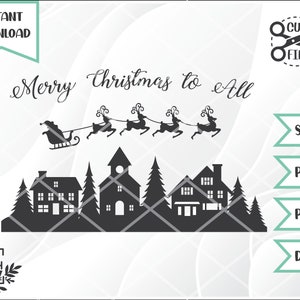 Merry Christmas to All Cut - SVG digital file