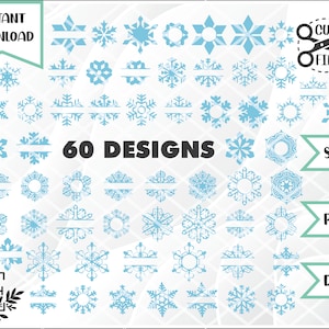 Ultimate Snowflake Bundle! - SVG Digital Files